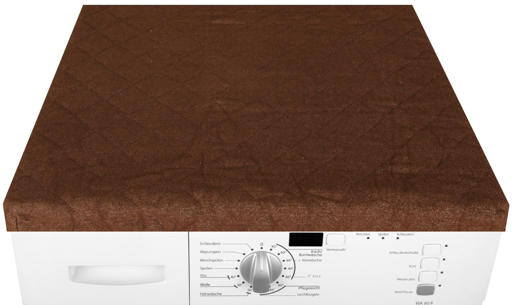 Bestlivings Waschmaschinenbezug 60x60cm aus Baumwolle/Polyester, mit Gummizug, Frottee-Steppung, maschinenwaschbar & trocknergeeignet