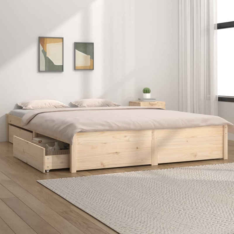 vidaXL Bett Bett mit Schubladen 160x200 cm
