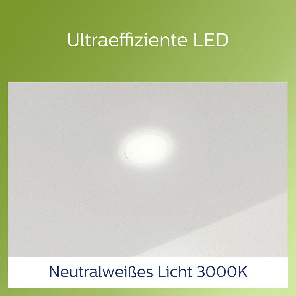 Philips Einbauleuchte Philips 8720169308206 Diamond Einbauleuchte LED 6.5 W Weiß