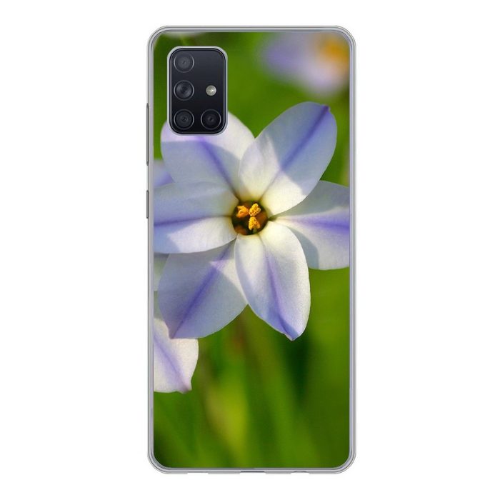 MuchoWow Handyhülle Blumen - Garten - Lila Phone Case Handyhülle Samsung Galaxy A71 Silikon Schutzhülle