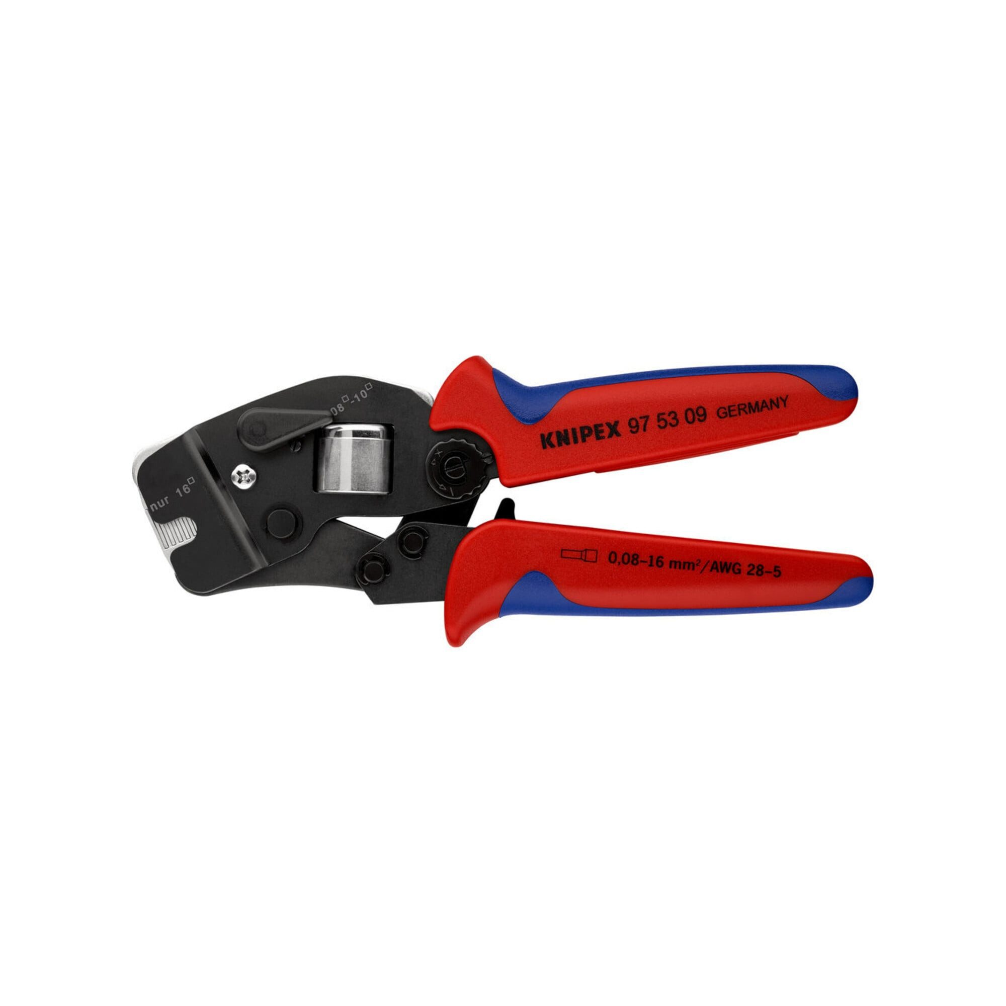Knipex Crimpzange KNIPEX 97 53 09 Selbsteinstellende Crimpzange für Aderendhülsen mit