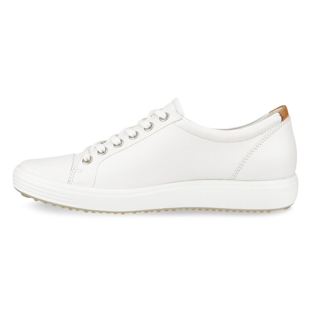 Ecco Soft 7 (Vollnarbenleder) weiss Damen Sneaker günstig online kaufen