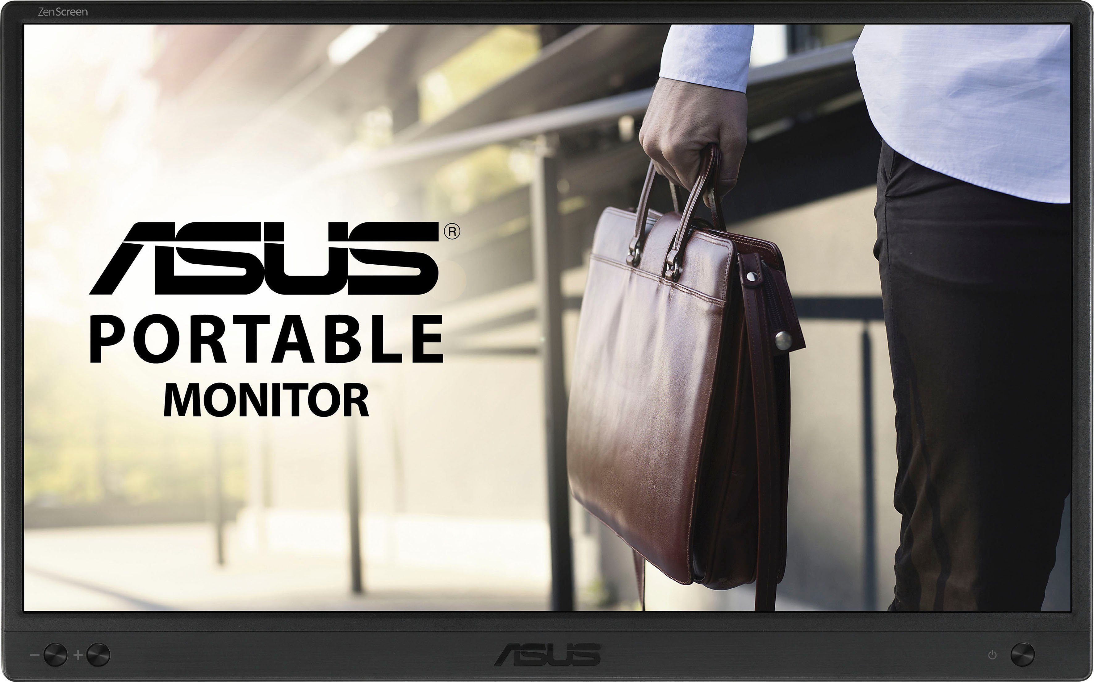 Asus MB166B Portabler Monitor (40 cm/16 ", 1920 x 1080 px, Full HD, 25 ms Reaktionszeit, 60 Hz, IPS)