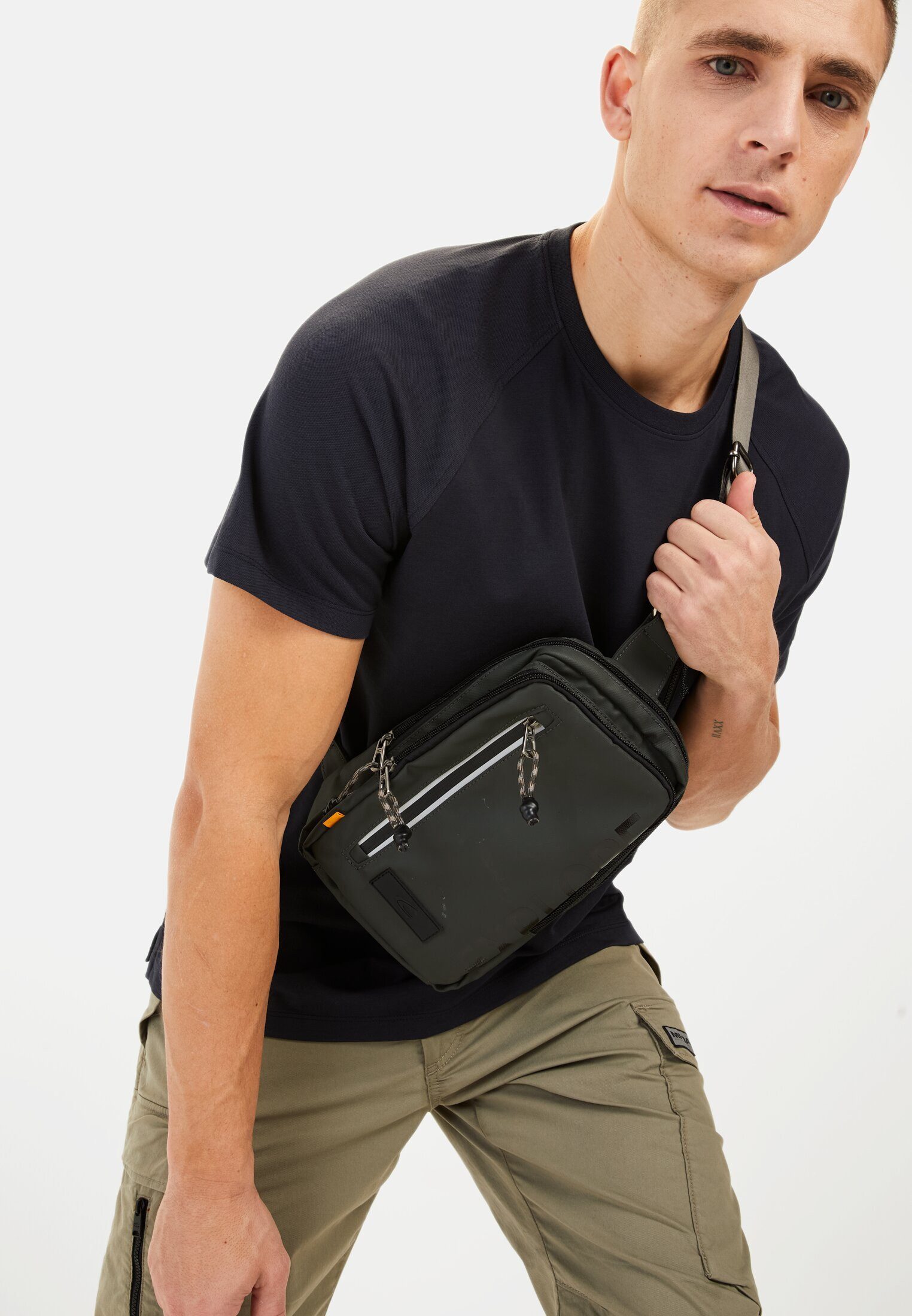 camel active T-Shirt T-Shirt mit Cooling Effekt Kurzarm