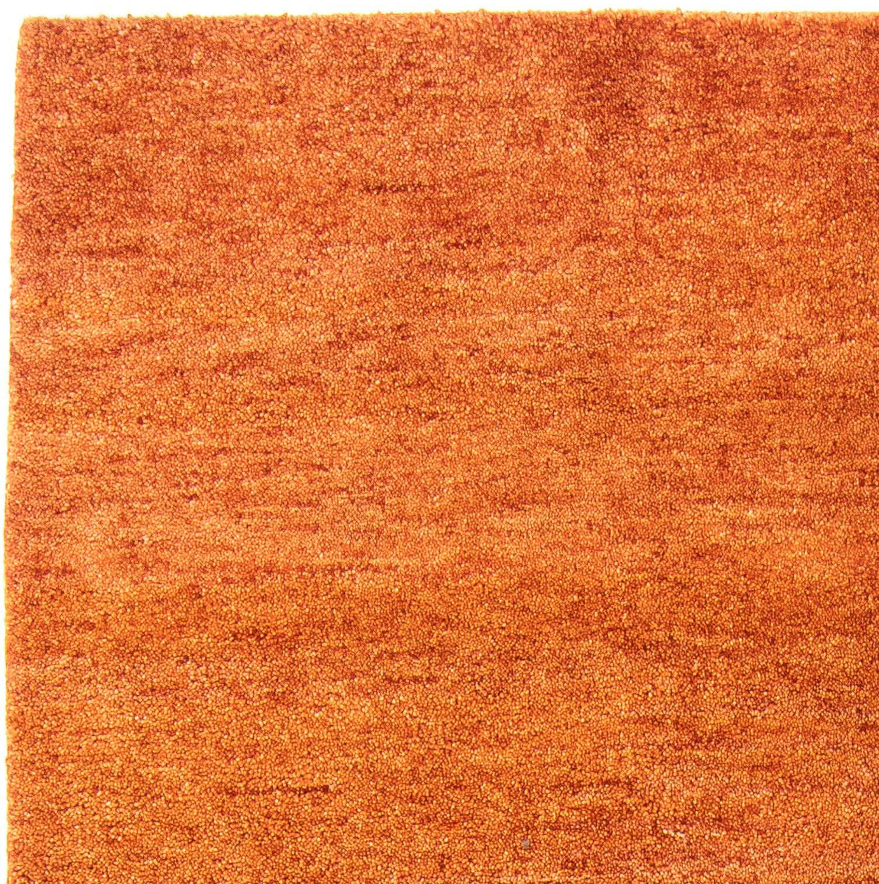 Wollteppich Gabbeh - rechteckig, cm morgenland, 196 Wohnzimmer, Einzelstück Höhe: braun, 18 mm, x Handgeknüpft, - 143 Zertifikat Indus mit 
