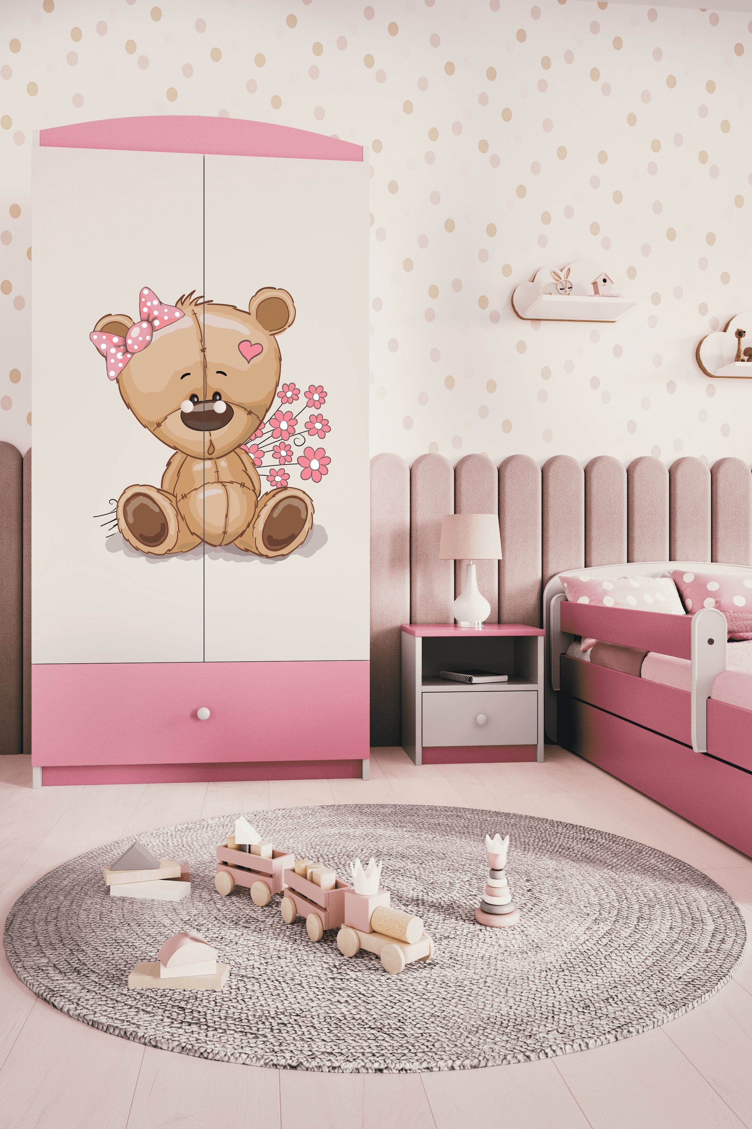 Bjird Kinderkleiderschrank Kleiderschrank Babydreams (4 Einlegeböden günstig online kaufen