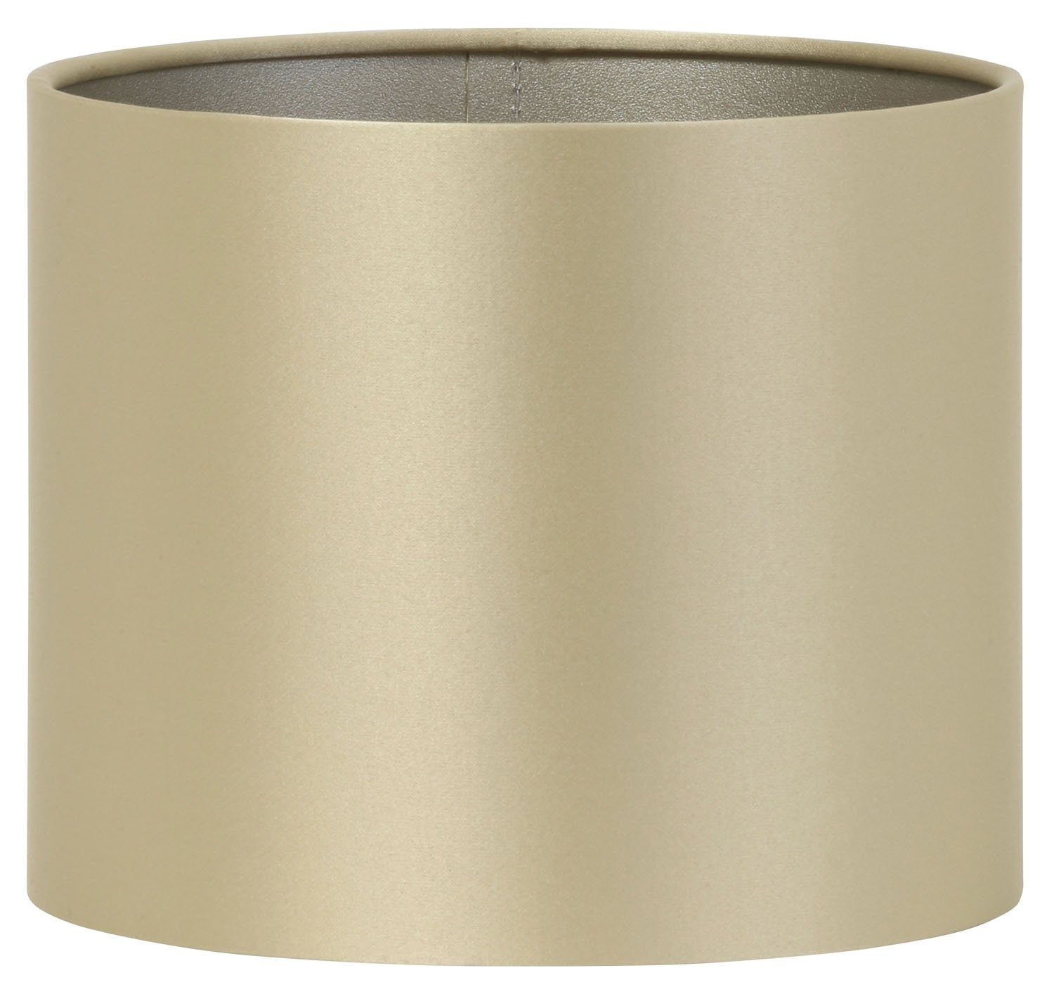 Light & Living Лампыschirm MONACO, Ø 25 cm, Goldgelb, Taupe, Stoff, PVC, Metallhalterung