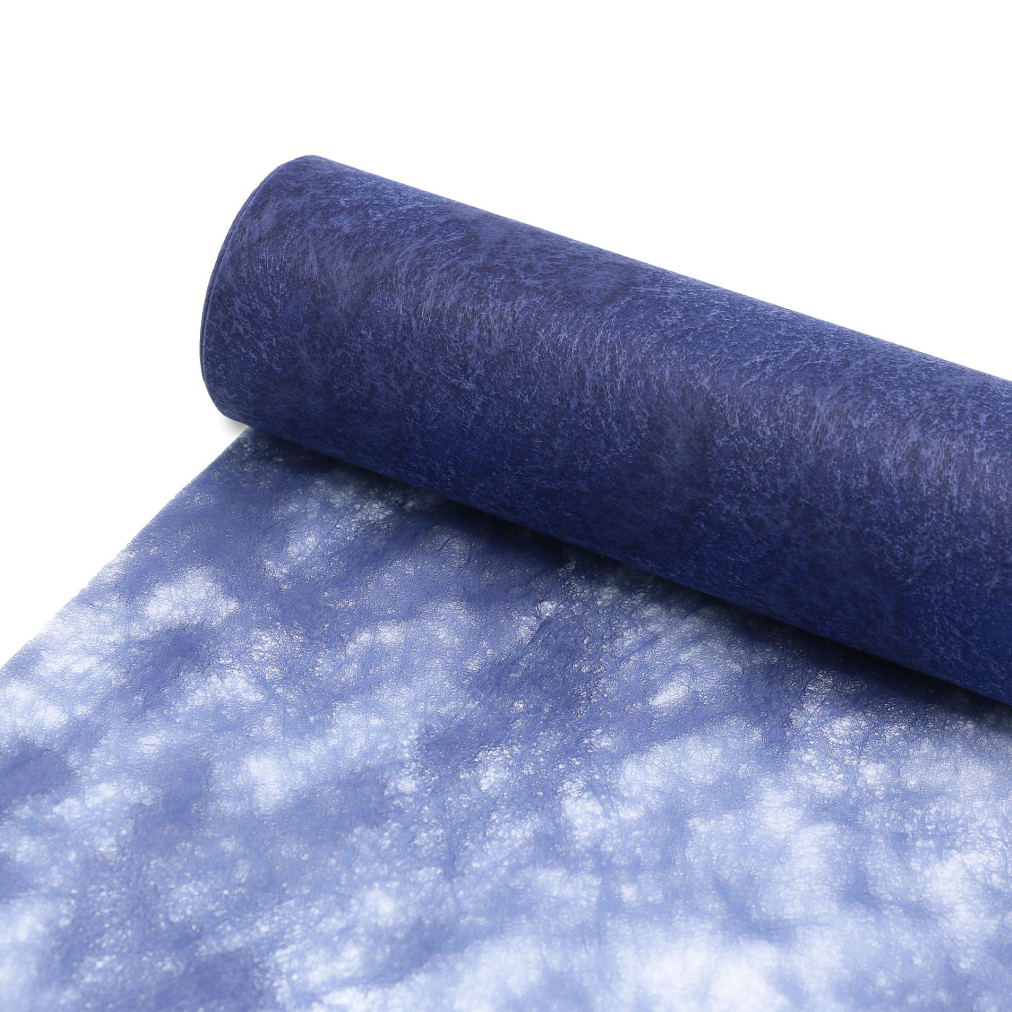 Deko AS Tischläufer Sizocloud® Tischläufer dunkelblau 20cm 25 m + ca.100 Dekoherzen (1-tlg, 1 Rolle Tischläufer), Strapazierfähig