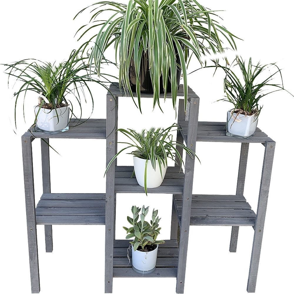 Melko Blumenständer Blumenpodest Blumenregal Blumentreppe Holz günstig online kaufen