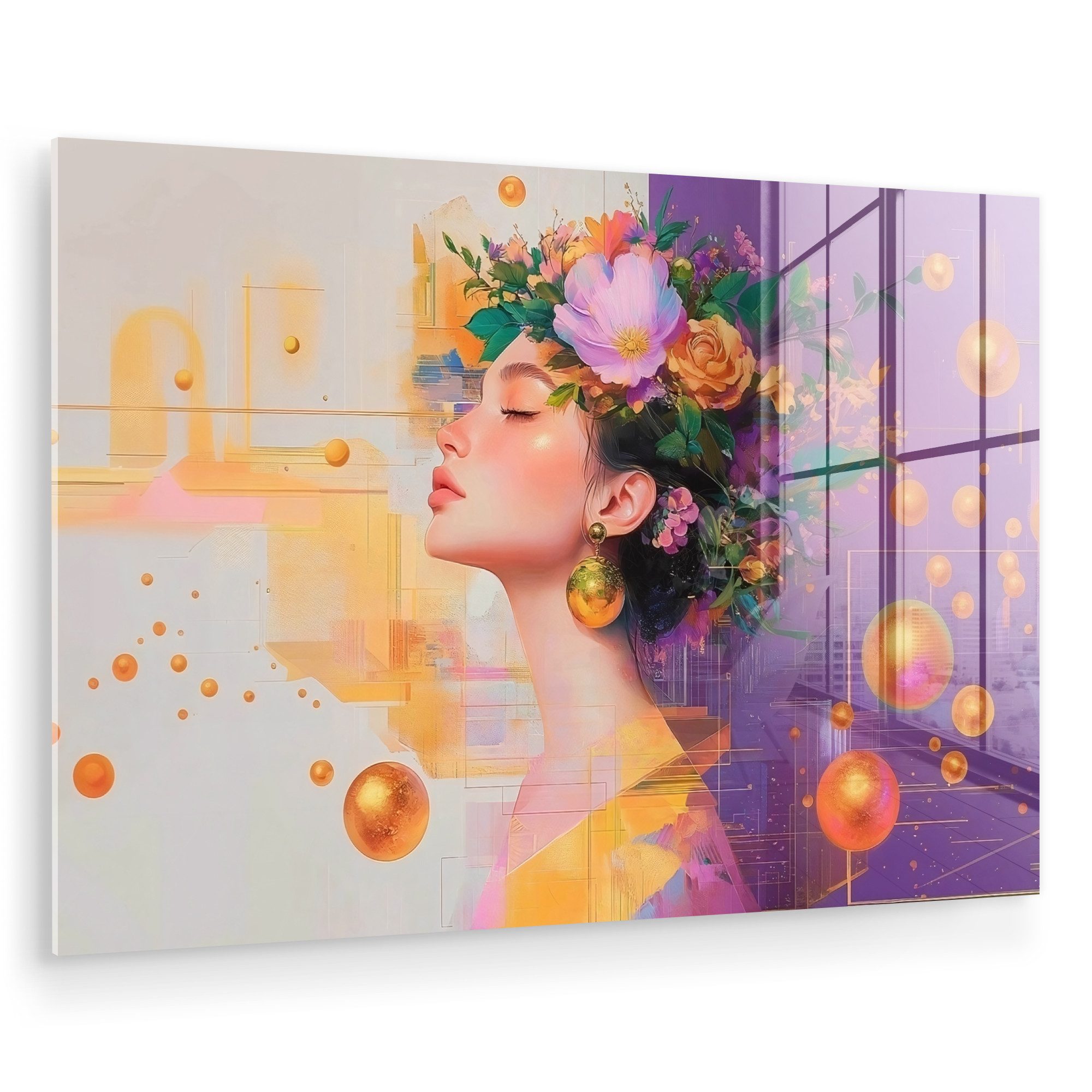 MuchoWow Acrylglasbild Abstrakt - Frau - günstig online kaufen