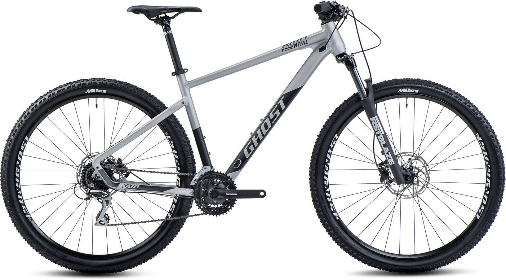 Ghost Mountainbike Kato Essential AL, 24 Gang Shimano Acera RD-M360 Schaltwerk, Kettenschaltung, für Damen und Herren, Kettenschaltung