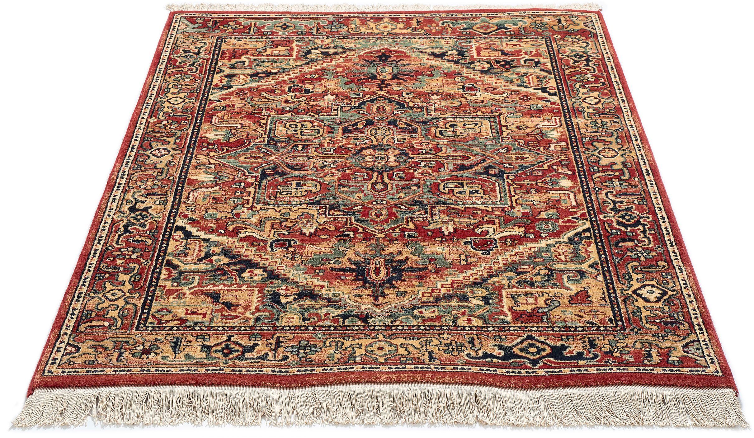 THEKO Wollteppich Saharna 2886, rechteckig, Höhe: 10 mm, reine Wolle, Orient-Optik, mit Fransen. Reduzierter Preis € 79,99. Unverbindliche Preisempfehlung € 119,00