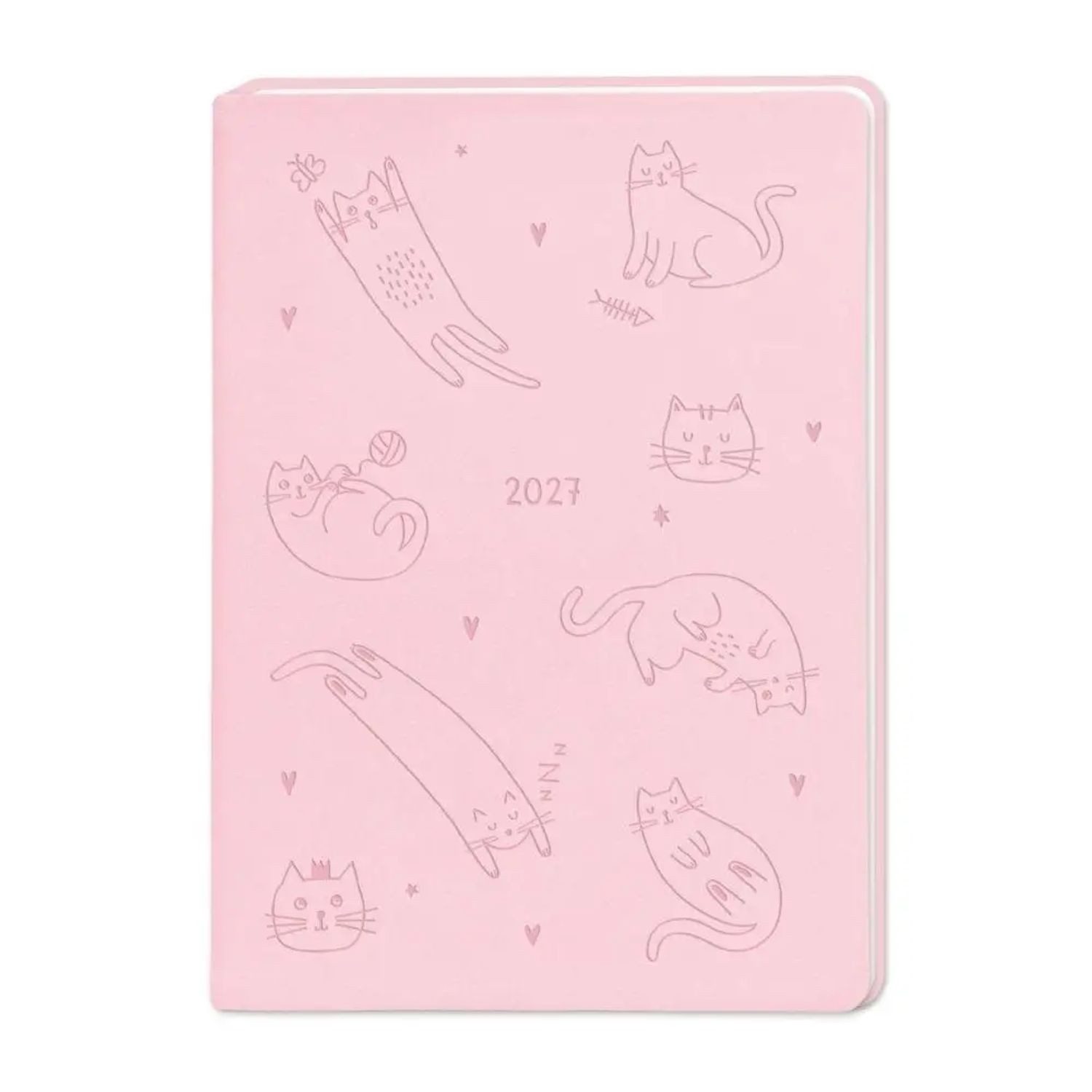 Grafik Werkstatt Taschenkalender Terminplaner Lederlook 2027 Rosa