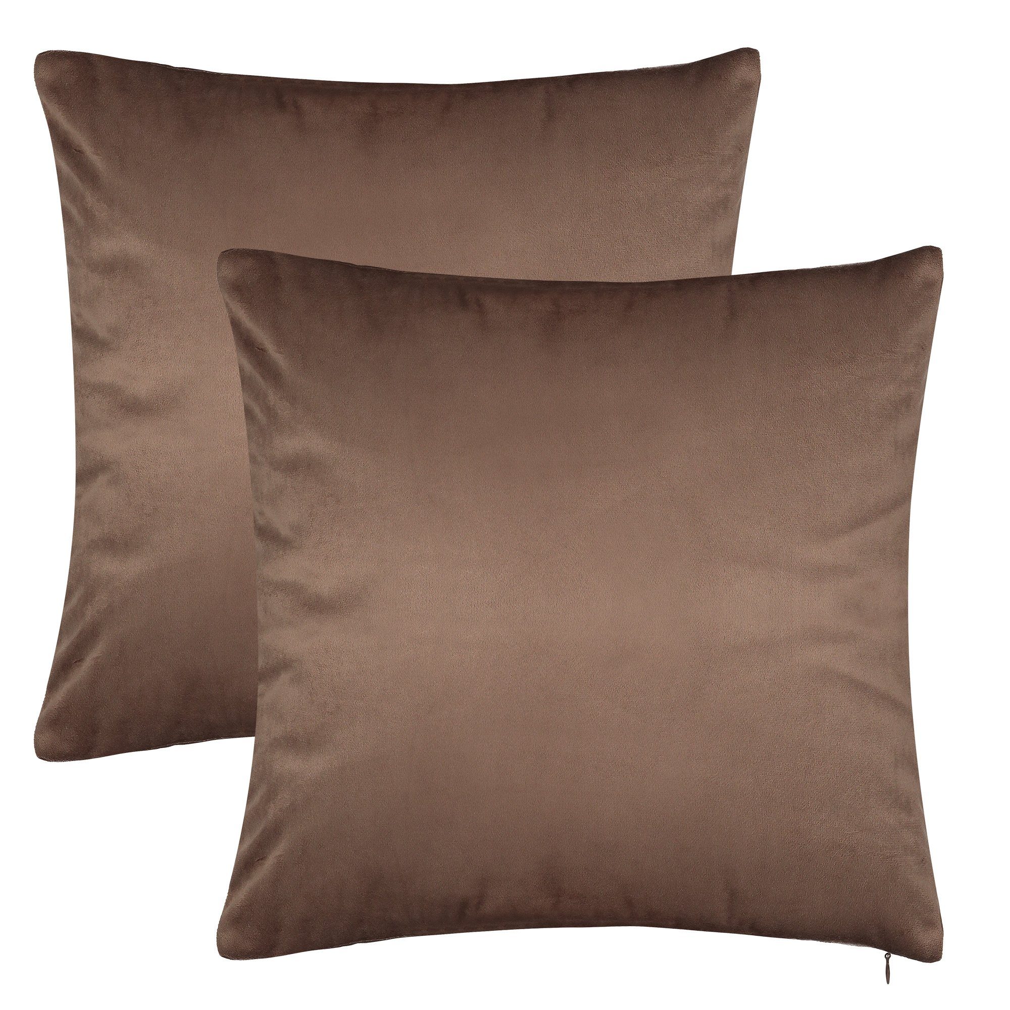 BARBONS Kissenbezug Stilvolle Kissenbezüge aus samtigem Stoff, Kissenhülle, günstig online kaufen