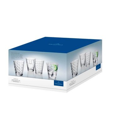 Villeroy & Boch Glas Dressed Up Wassergläser 310 ml 4er Set, Glas