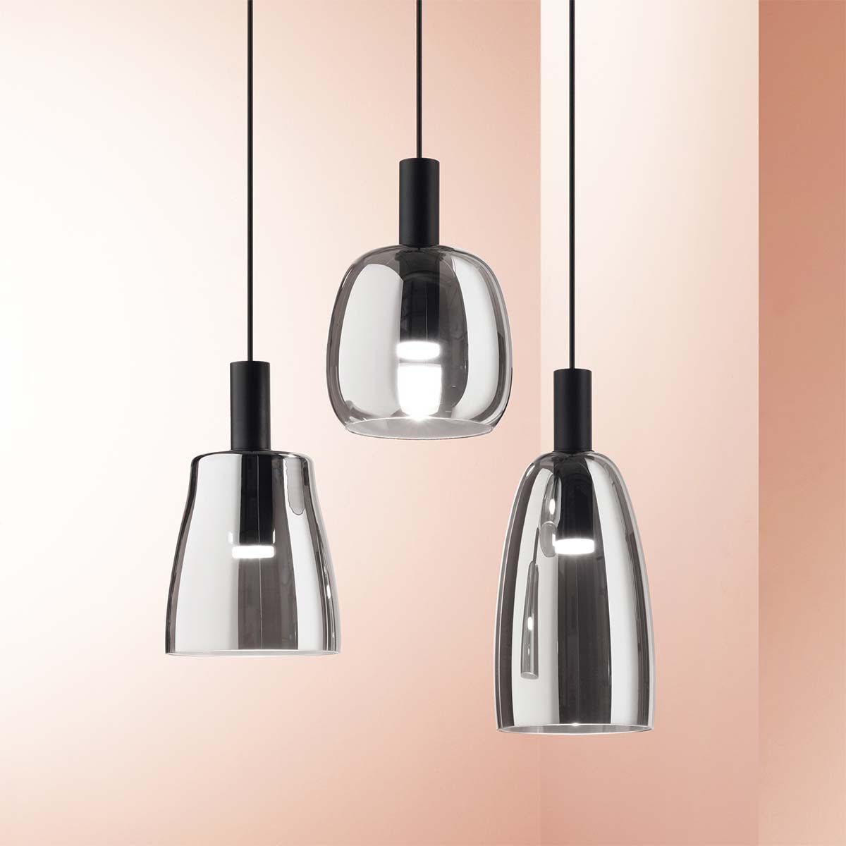 Ideal Lux LED-Hängeleuchte Coco SP Pendelleuchte, LED fest integriert, Extra-Warmweiß, Hängeleuchte