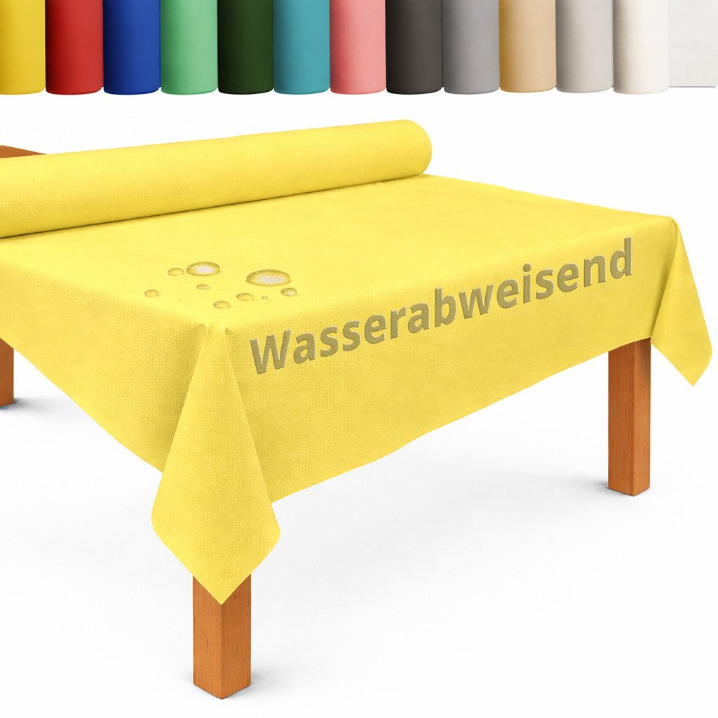 DecoHomeTextil Heimtextilmanufaktur Tischdecke Rolle Vliesstoff Tischläufer Vlies wasserabweisend
