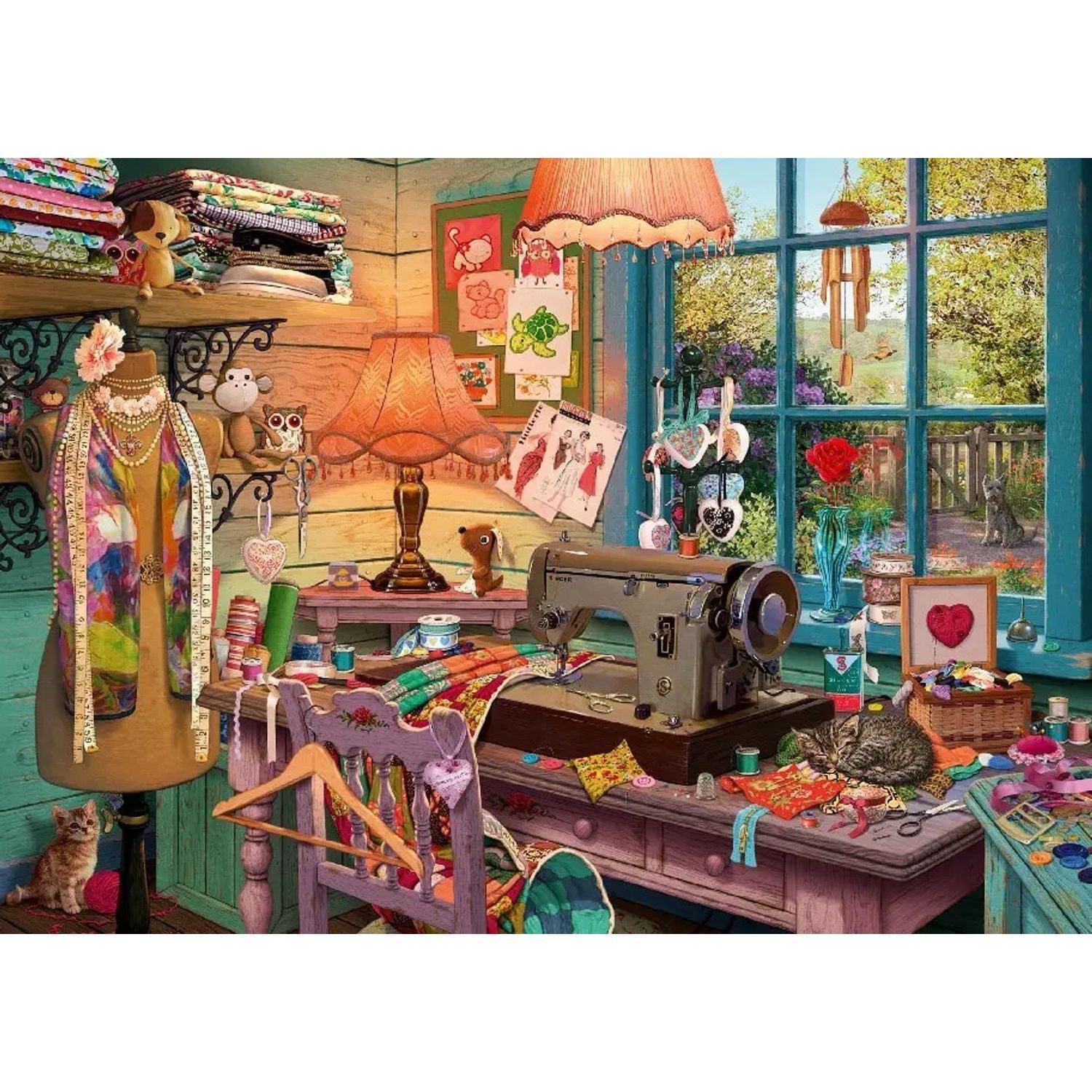 Schmidt Spiele Puzzle Im Nähzimmer (Puzzle), 1000 Puzzleteile günstig online kaufen