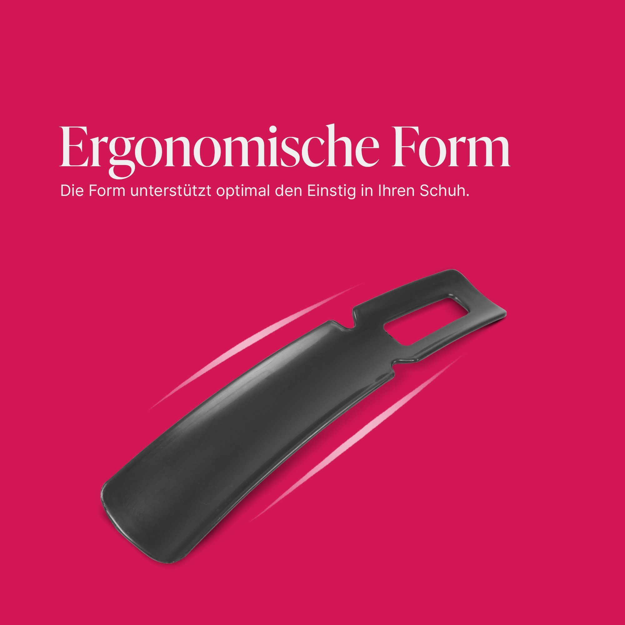 Pro Home Schuhlöffel mit Öse zum Aufhängen (1-tlg), Kunststoff hochwertig, ergonomische Form – Bild 3 von 5