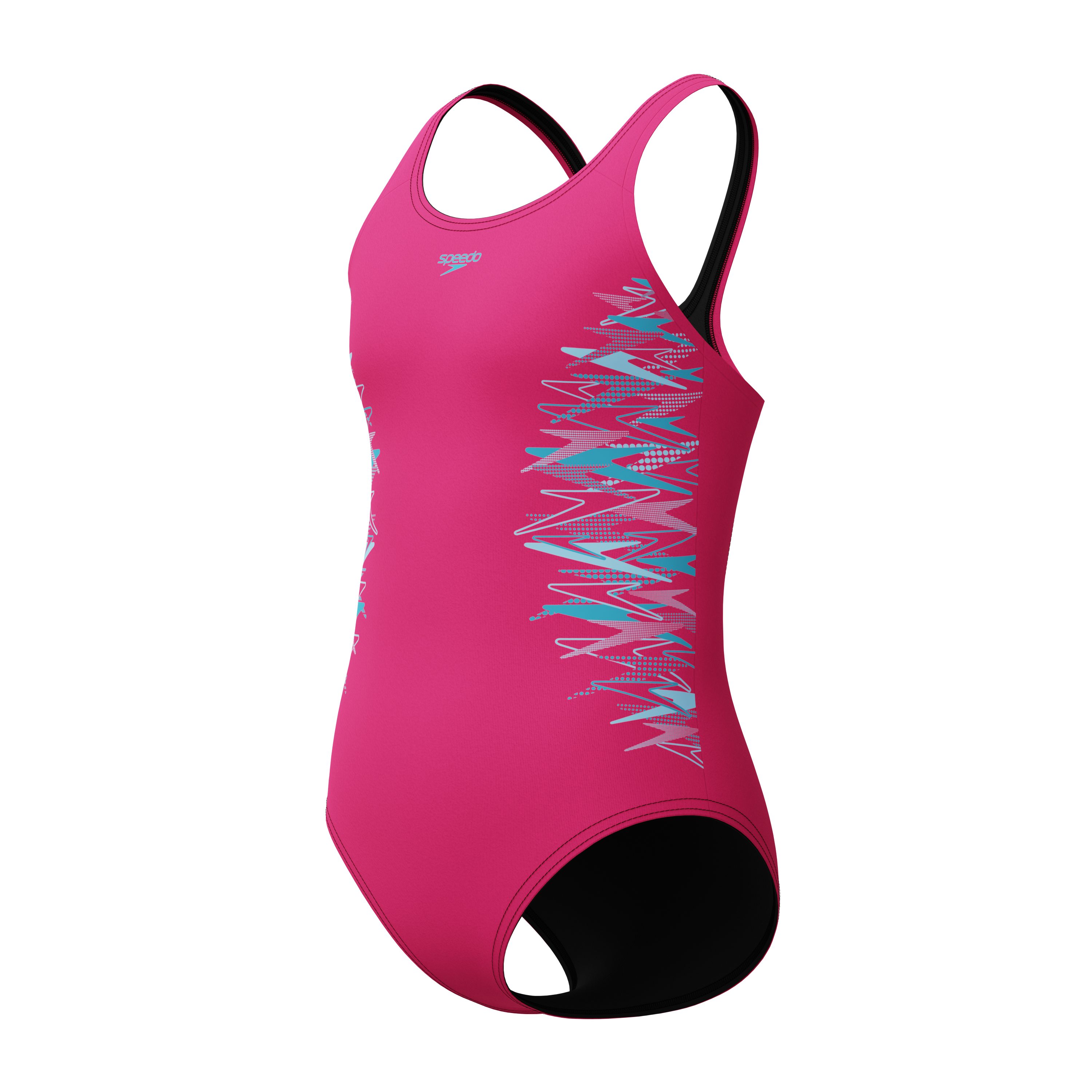 Speedo Badeanzug Placement Muscleback sportliche Ausrichtung, chlorbeständiges Material, schnell trocknend – Bild 2 von 5