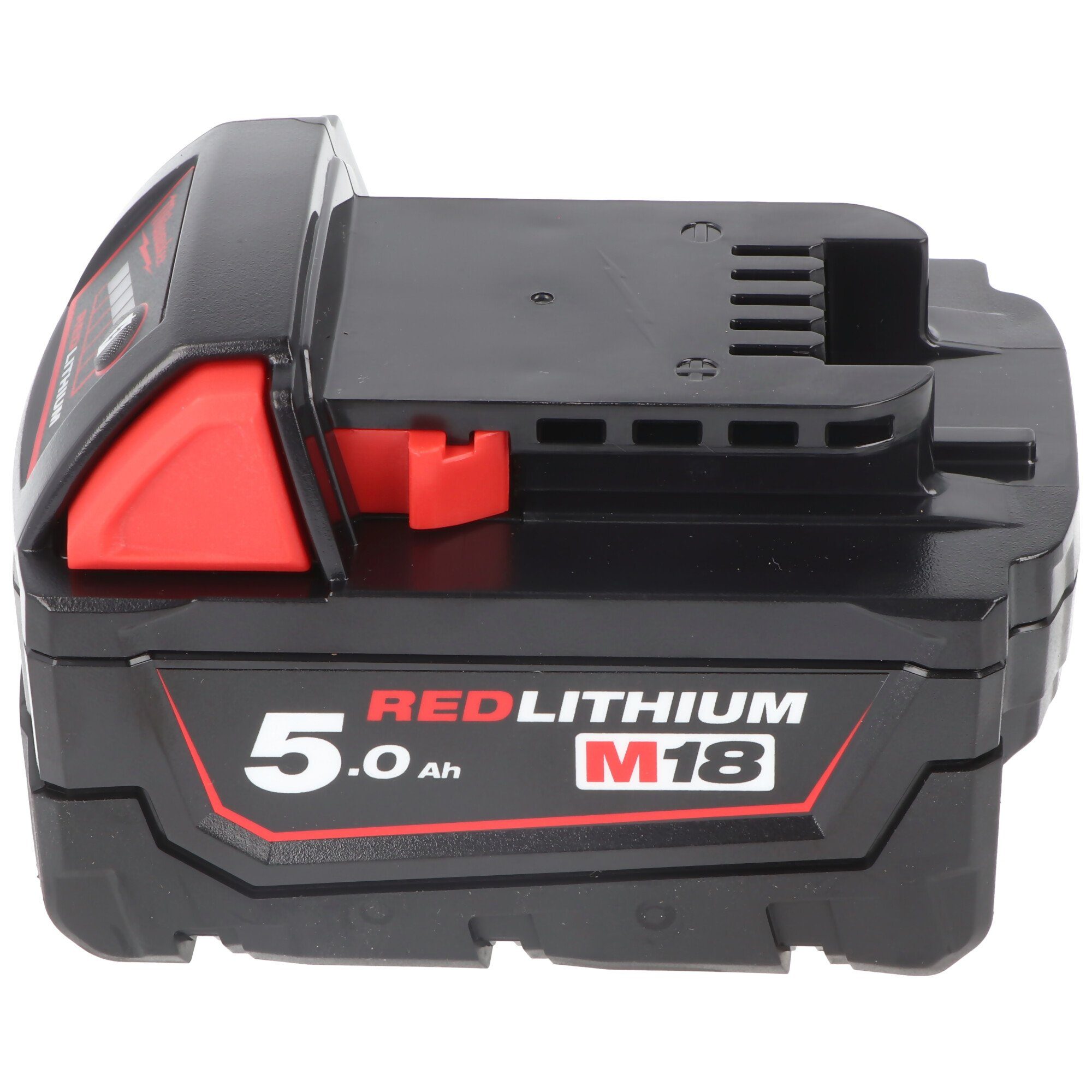 Milwaukee Original Milwaukee M18, M18B5 Red Lithium Akku Li-on 18V 5,0Ah, Akku Akku 5000 mAh (18,0 V)