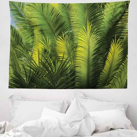 Wandteppich aus Weiches Mikrofaser Stoff Für das Wohn und Schlafzimmer, Abakuhaus, rechteckig, Tropisch Palmen Exotische