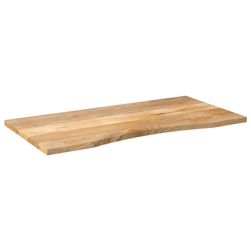 vidaXL Tischplatte Schreibtischplatte mit Aussparung 120x50x2,5cm Massivholz