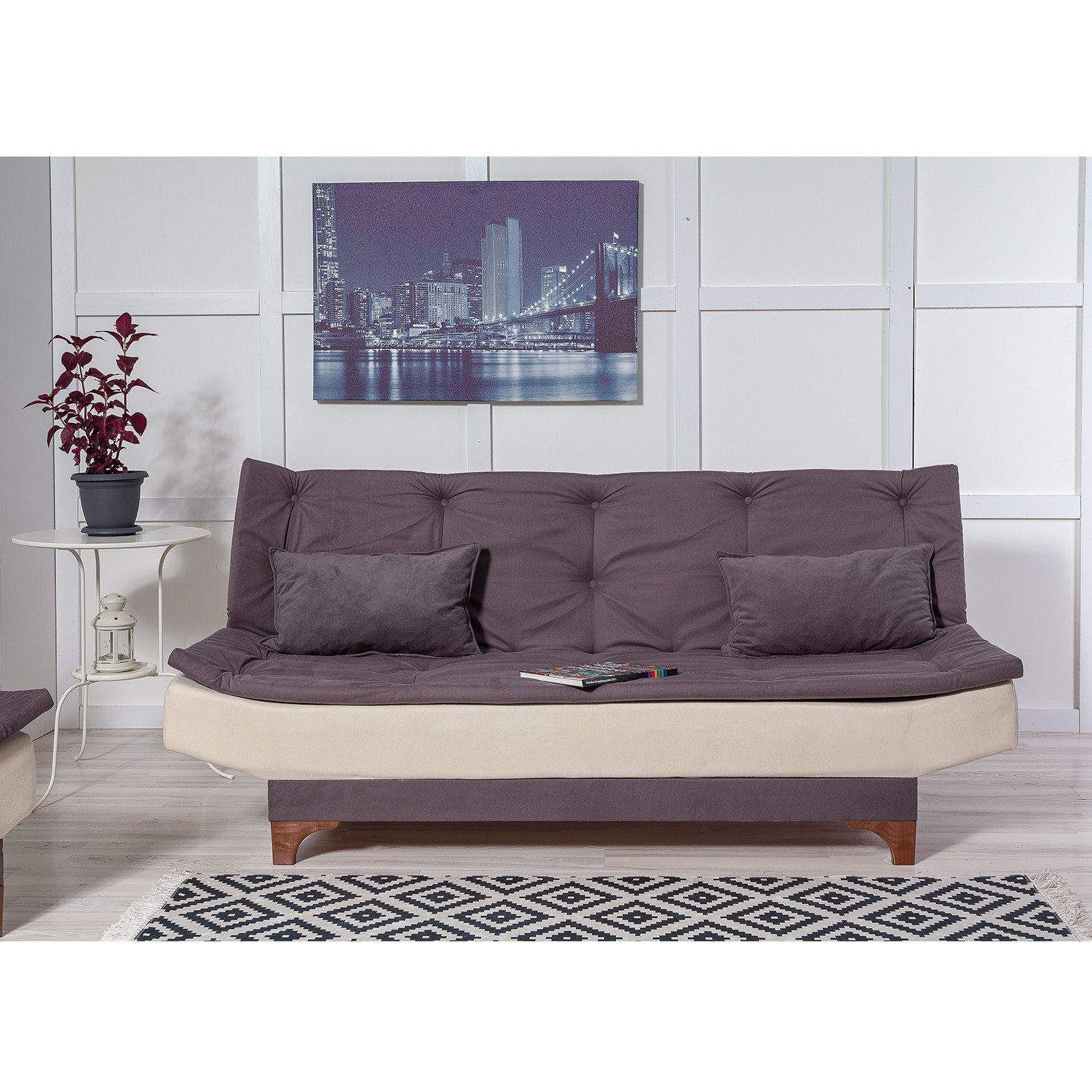 UNQ1340-3-Sitz-Sofa-Bett Sofa Decor Skye