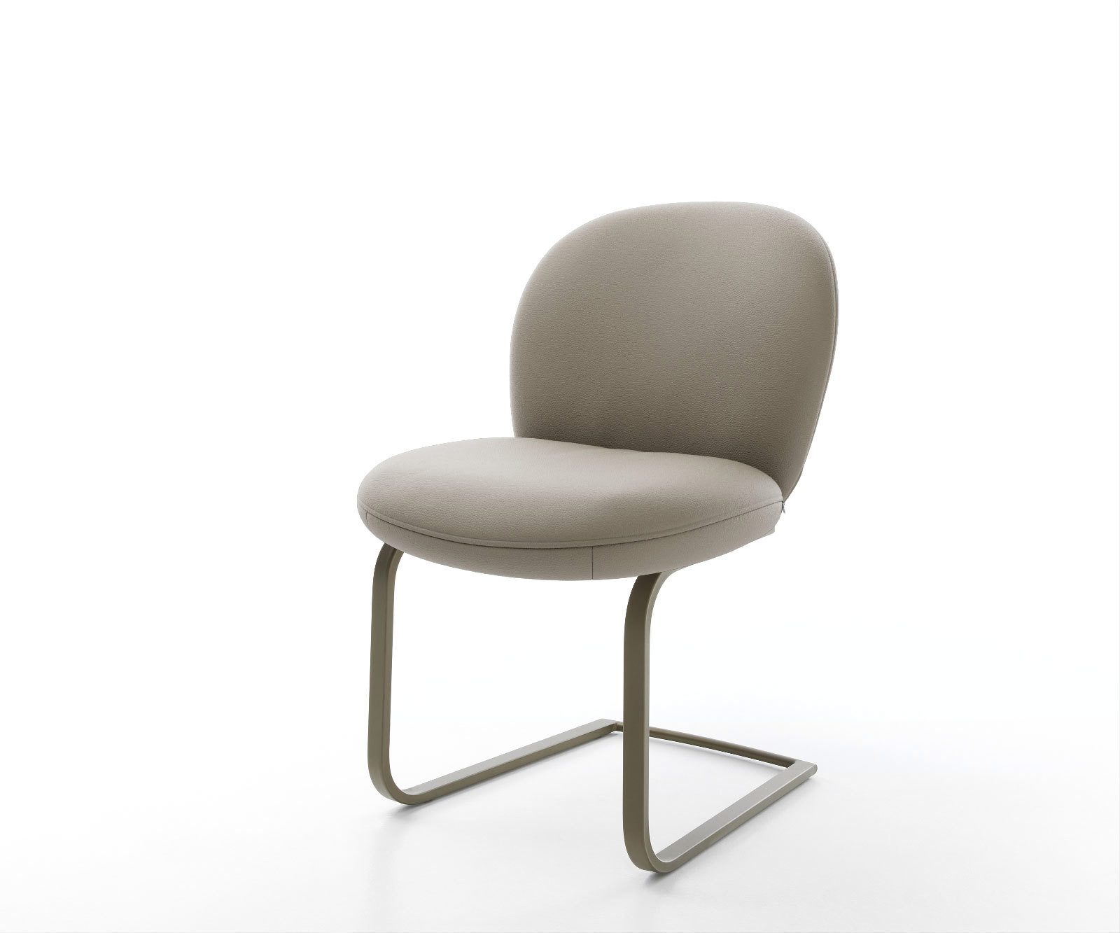 DELIFE Polsterstuhl Nube-Flex, Freischwinger flach Effektfinish günstig online kaufen