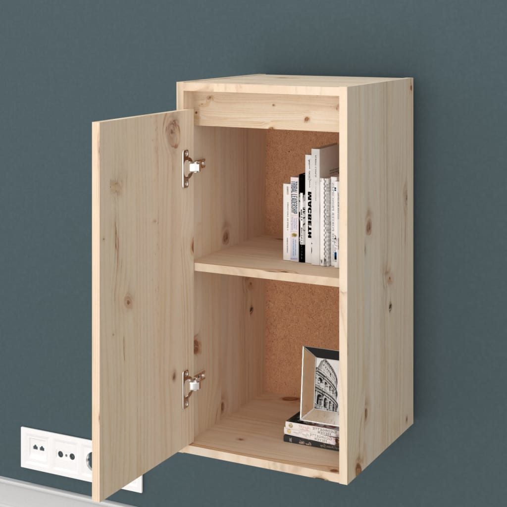 vidaXL Hängeschrank NA Wandschrank 30x30x60 cm Massivholz Kiefer Schränkchen