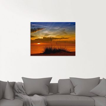 Artland Glasbild Herrlicher Sonnenuntergang, Sonnenaufgang & -untergang (1 St), in verschiedenen Größen