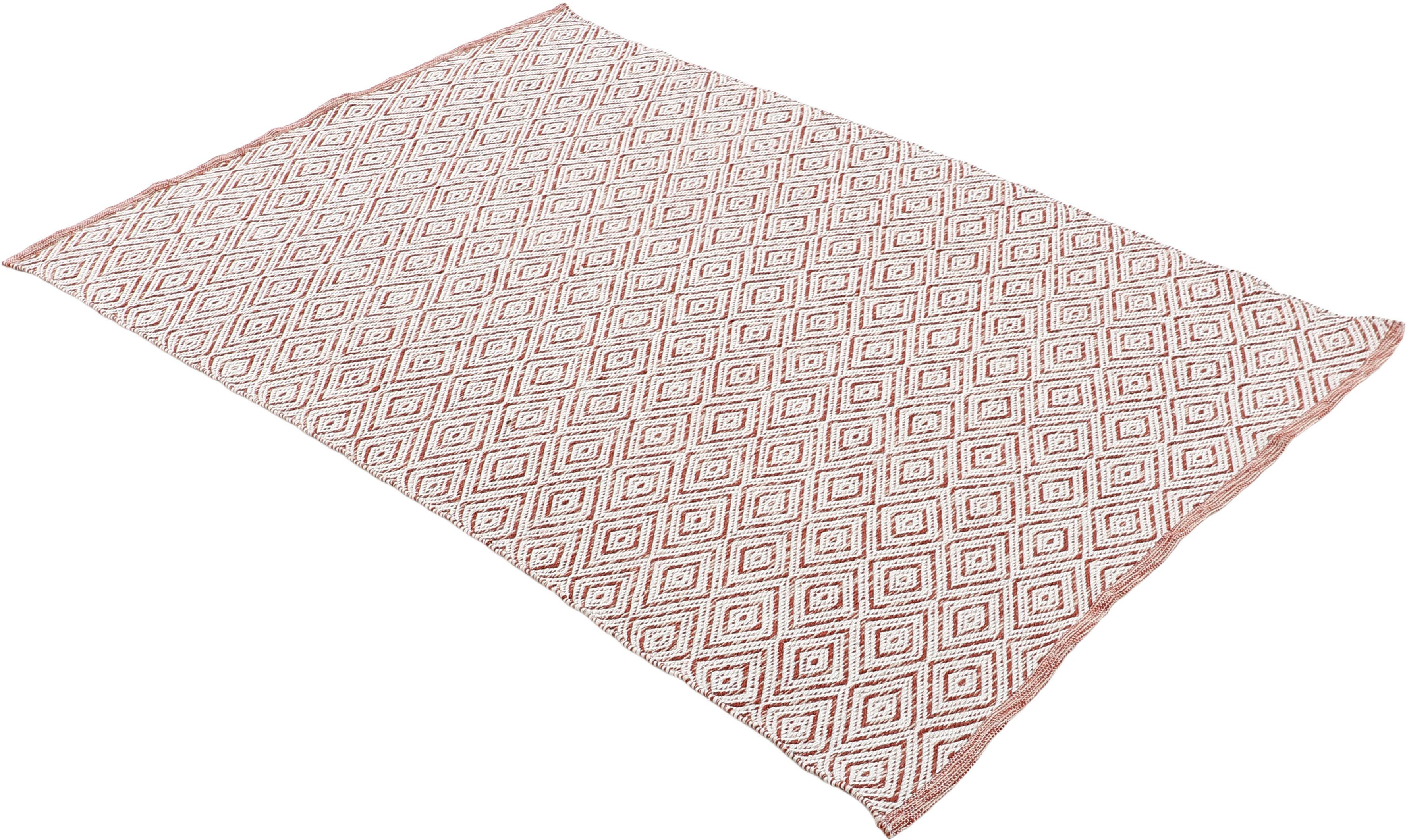 carpetfine Teppich Frida 200, rechteckig, Höhe: 7 mm, Wendeteppich, 100% recyceltem Material (PET), Flachgewebe, Sisal Optik