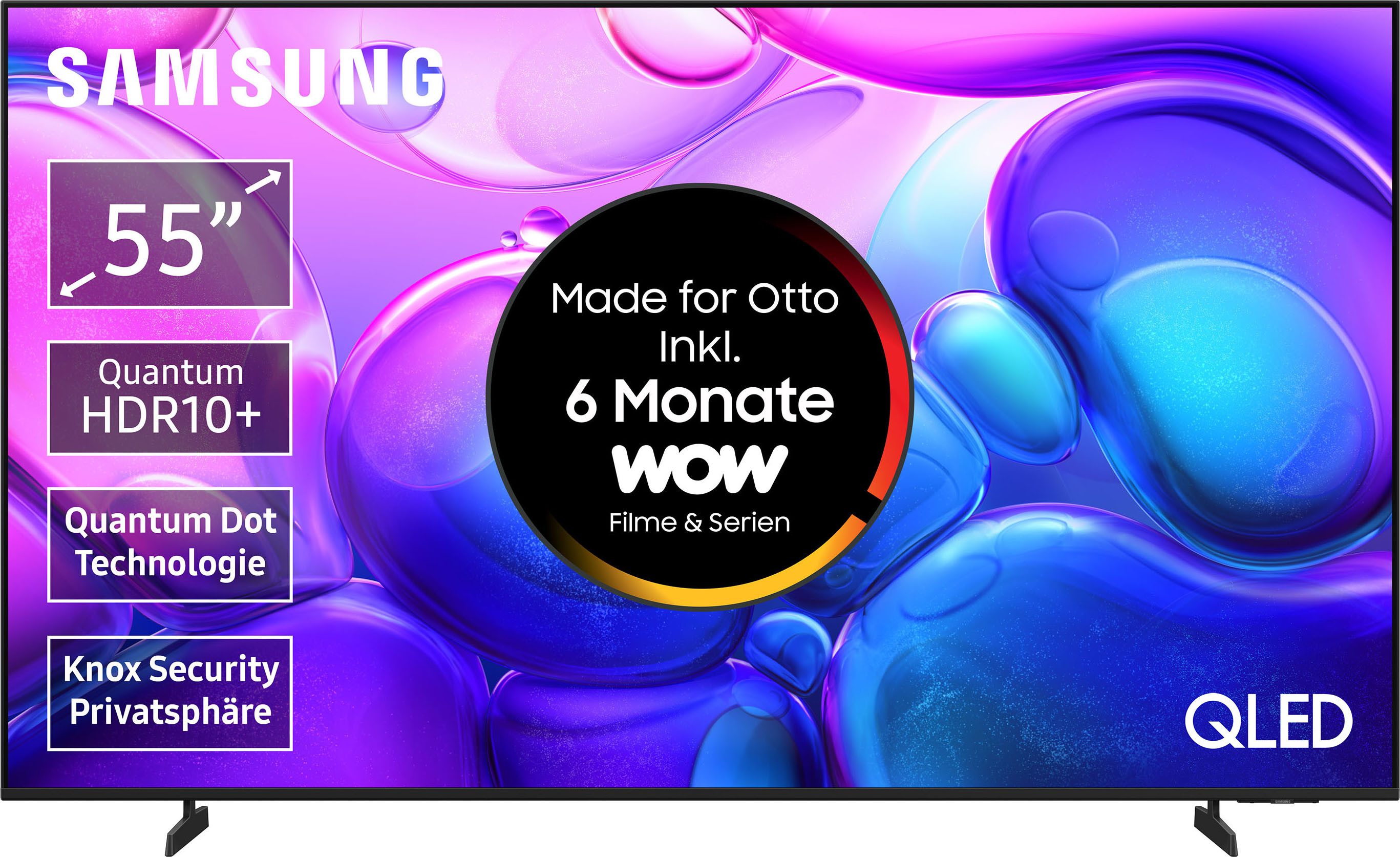 Samsung GQ55Q6FAAU QLED-Fernseher (138 cm/55 Zoll, 4K Ultra HD, Smart-TV)