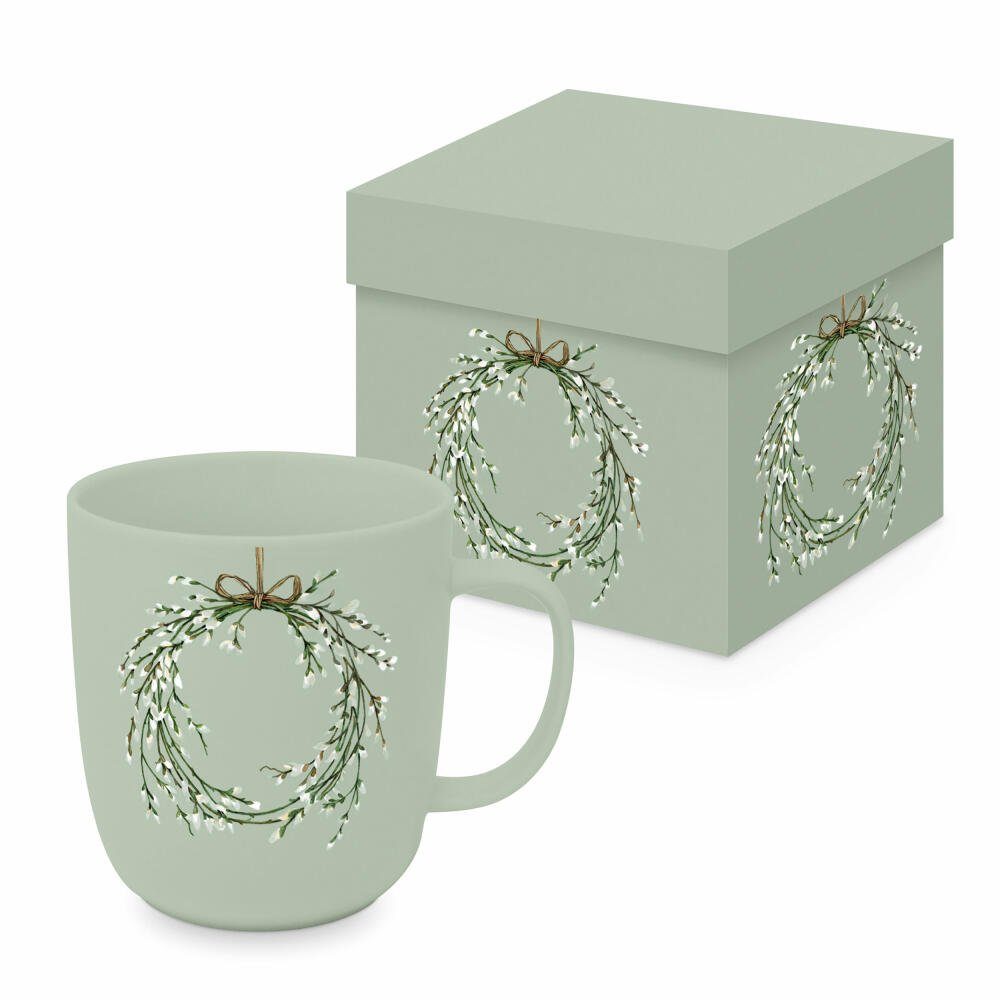 PPD Tasse Springtime Wreath Matte Mug 400 ml, New Bone China