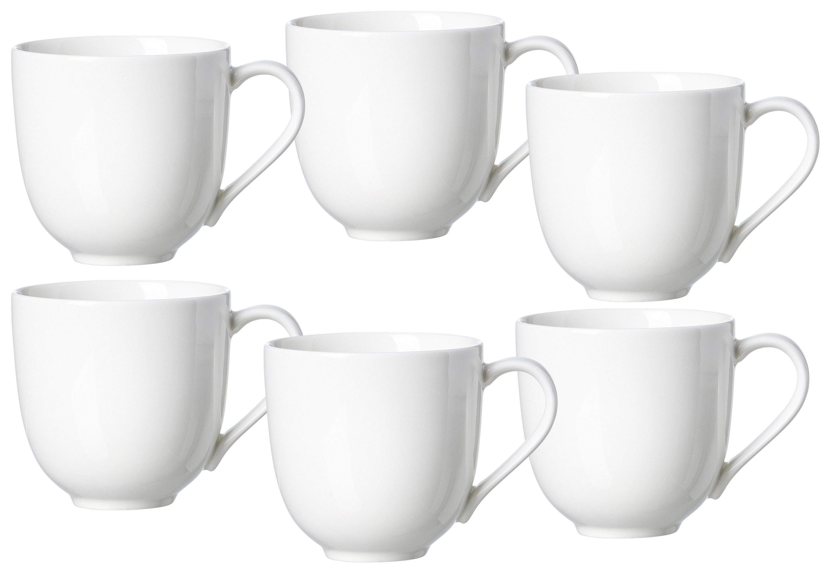Ritzenhoff & Breker Becher Skagen, 6-tlg., Porzellan, 6-teilig, zeitlos moderne Ästhetik, 400 ml