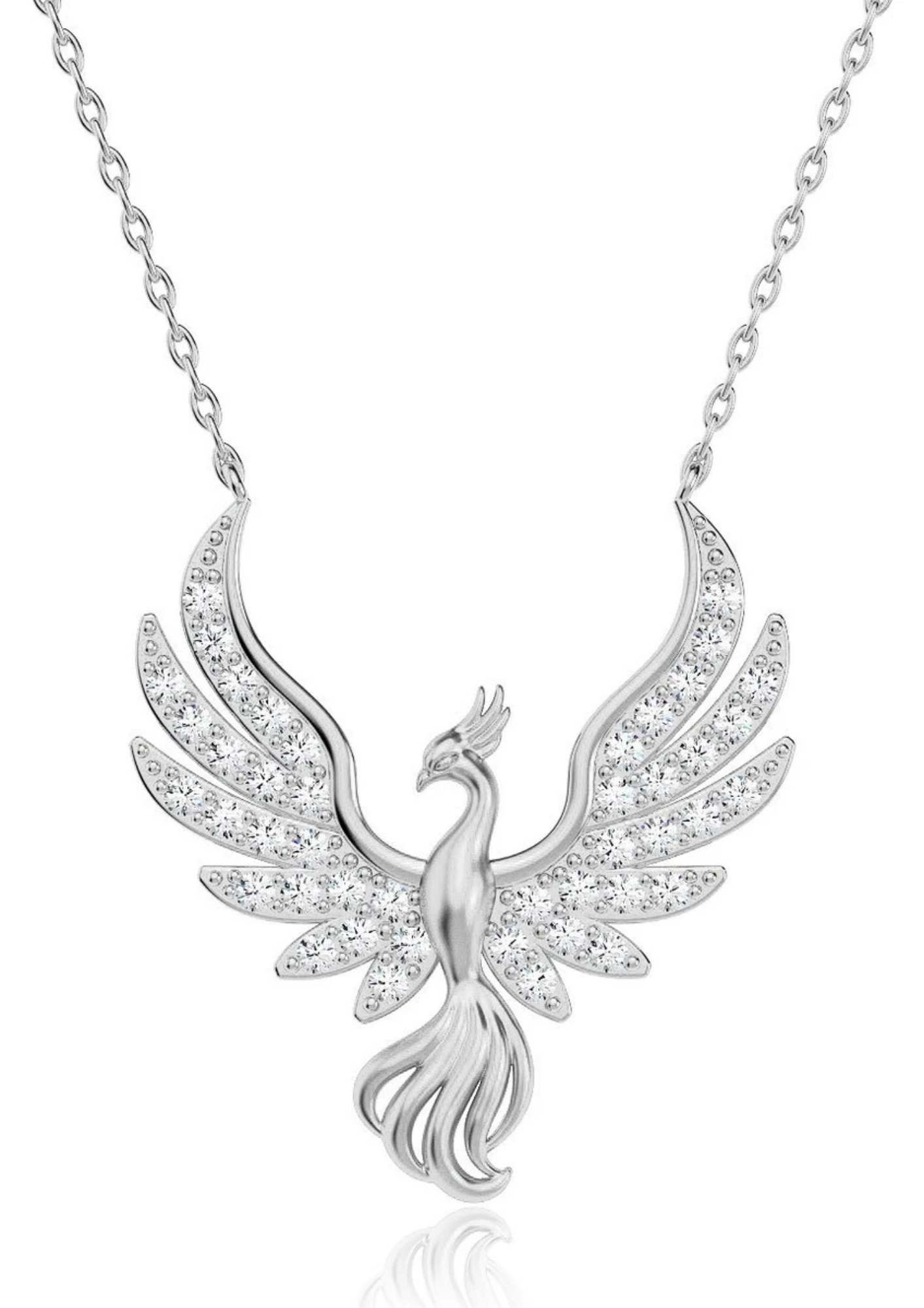 Nisan Kette und Anhänger Set, Silberner Phönix Halskette – 925er Silber mit günstig online kaufen