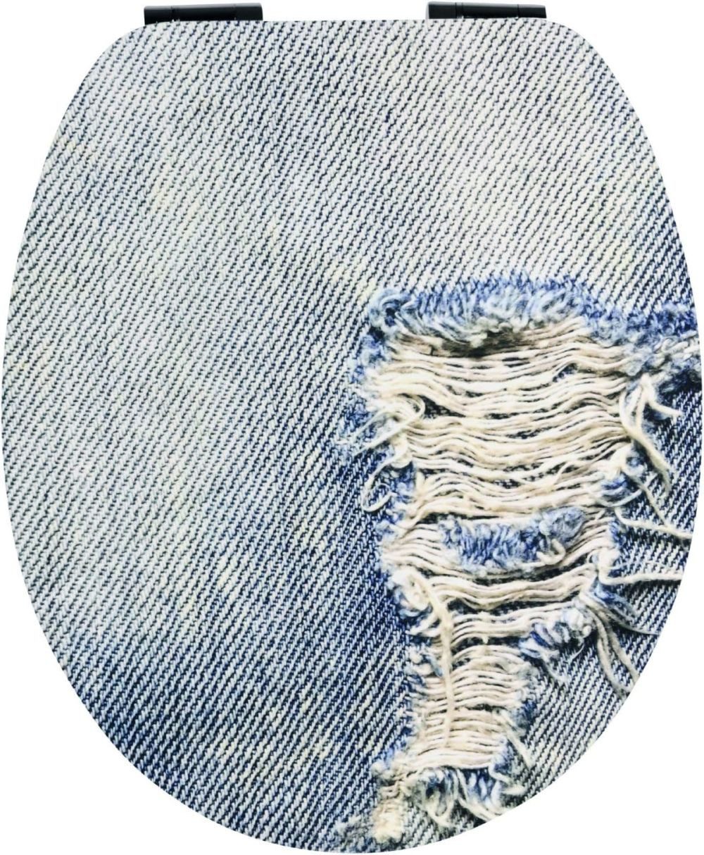 SANITOP WINGENROTH WC-Sitz DENIM BLUE, Крышки унитаза, MDF Holzkern Sitz mit Absenkautomatik