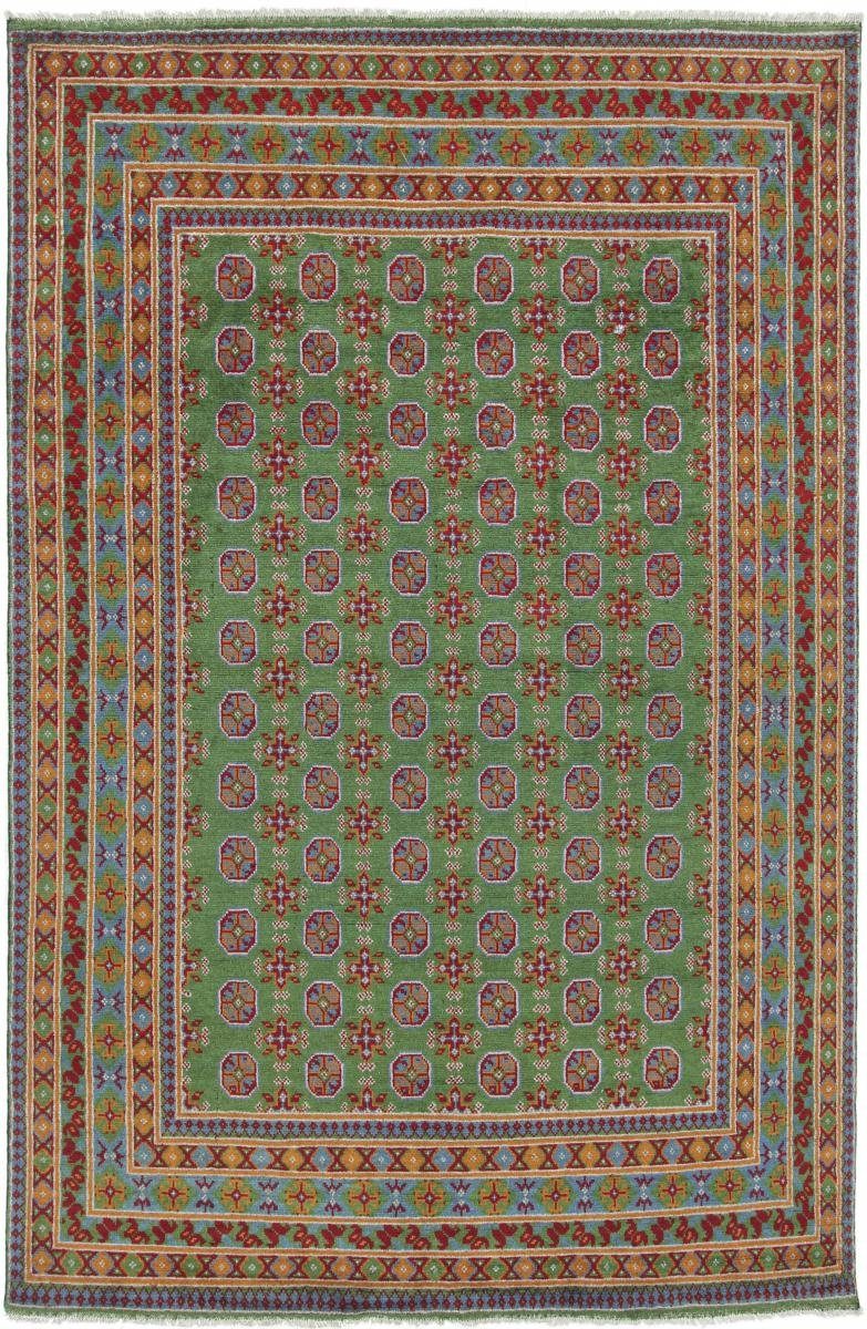 Orientteppich Afghan Akhche 195x298 Handgeknüpfter Orientteppich, Nain Trading, rechteckig, Höhe: 6 mm
