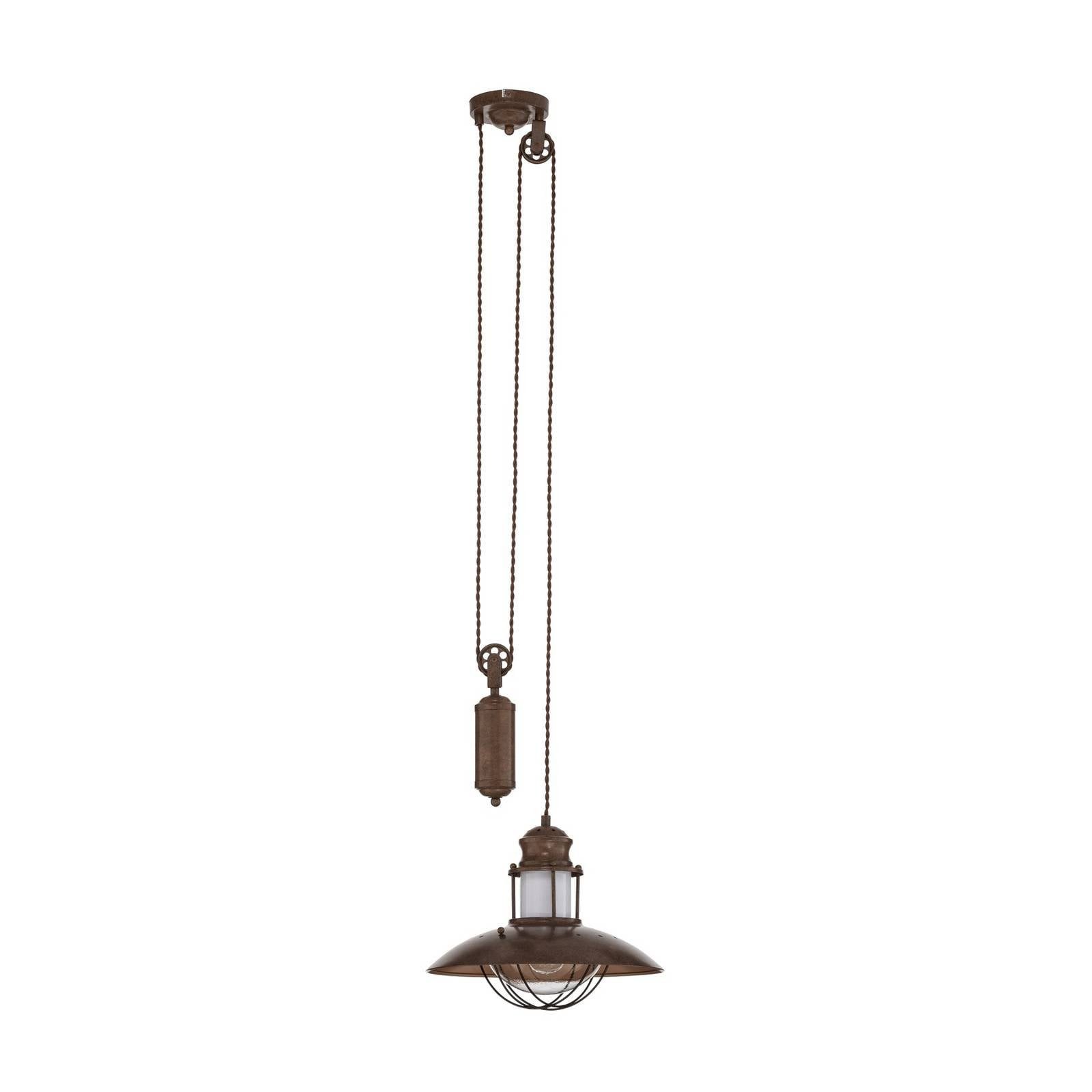 Lindby Hängeleuchte Louisanne, Metall, Braun IP20, 1 x 15 W LED