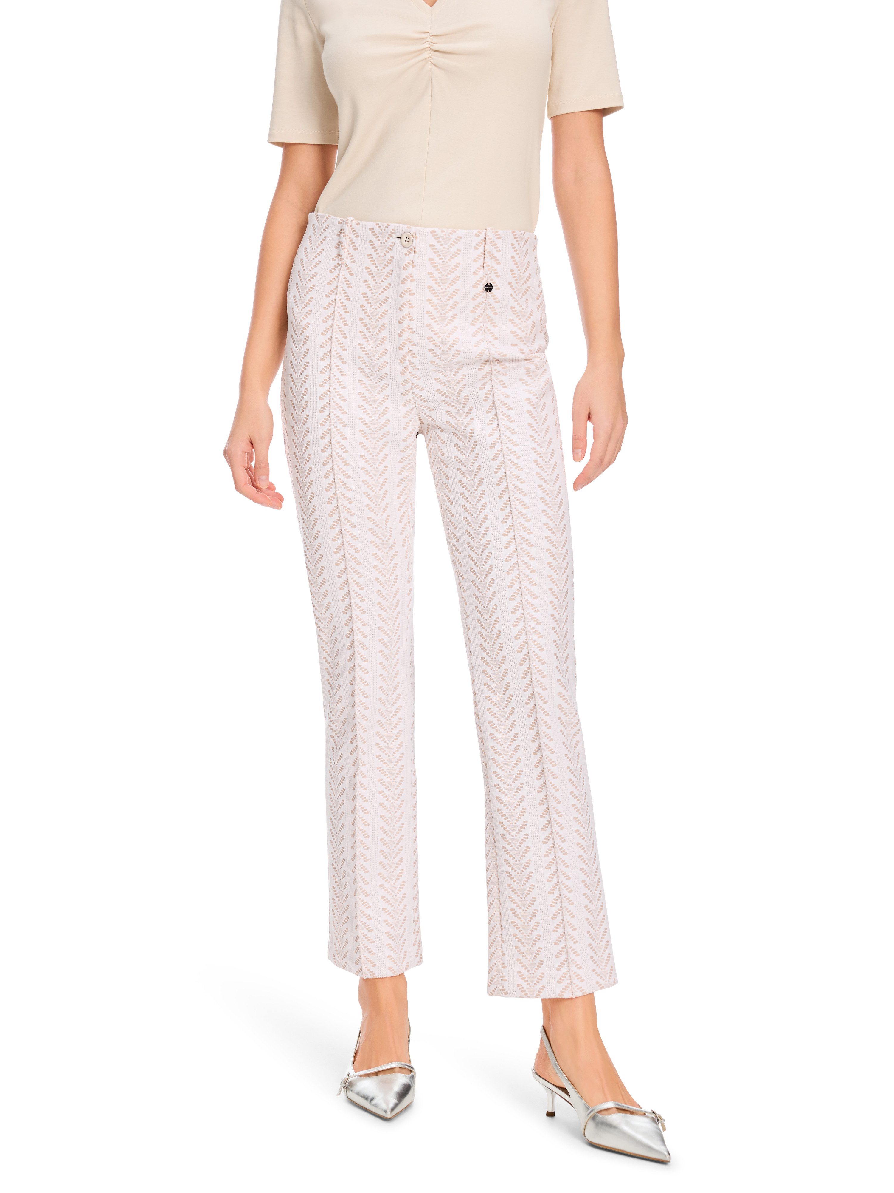 Marc Cain 7/8-Hose "Trip to France" Premium Damenmode Ajour-Hose Modell FOR günstig online kaufen