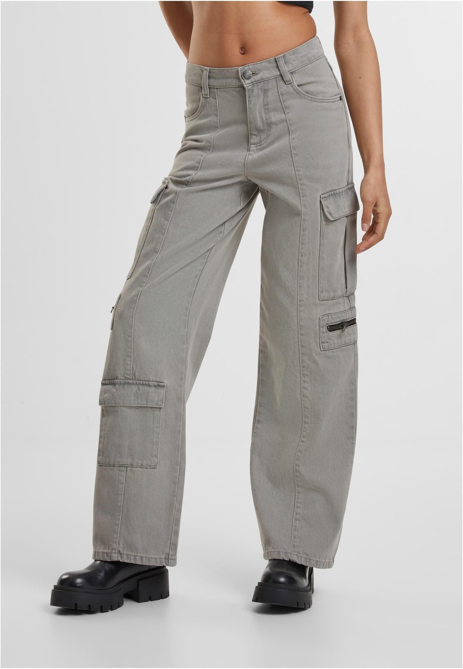 URBAN CLASSICS Funktionshose Ladies Loose Utility Denim Pants Damen Hose Джинсы