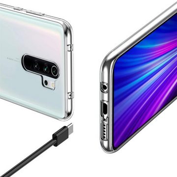 CoolGadget Handyhülle Transparent Ultra Slim Case für Xiaomi Redmi Note 8 Pro 6,53 Zoll, Silikon Hülle Dünne Schutzhülle für Redmi Note 8 Pro Hülle