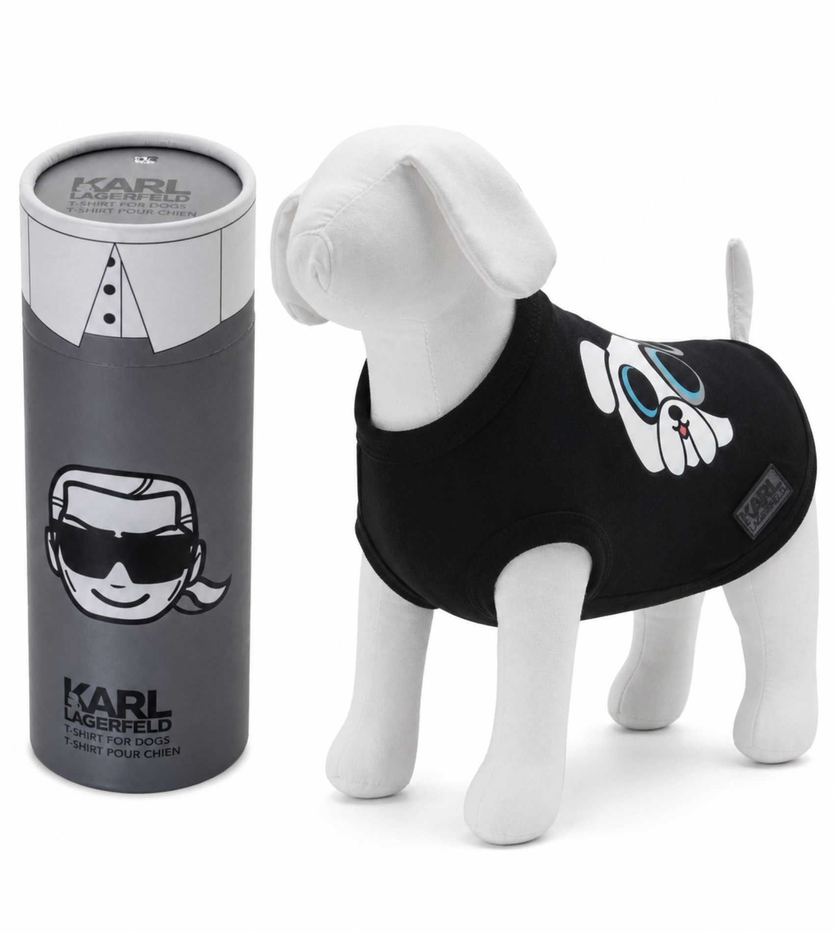 KARL LAGERFELD Hundeshirt Haustiere Katze Hund T-Shirt Shirt Hundekleidung, Exklusiv bei uns – Seltenes Sammlerstück