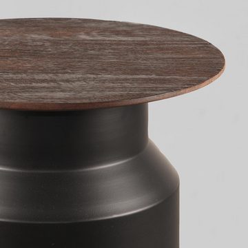 RINGO-Living Beistelltisch Beistelltisch Joas in Schwarz aus Mangoholz und Metall, Möbel