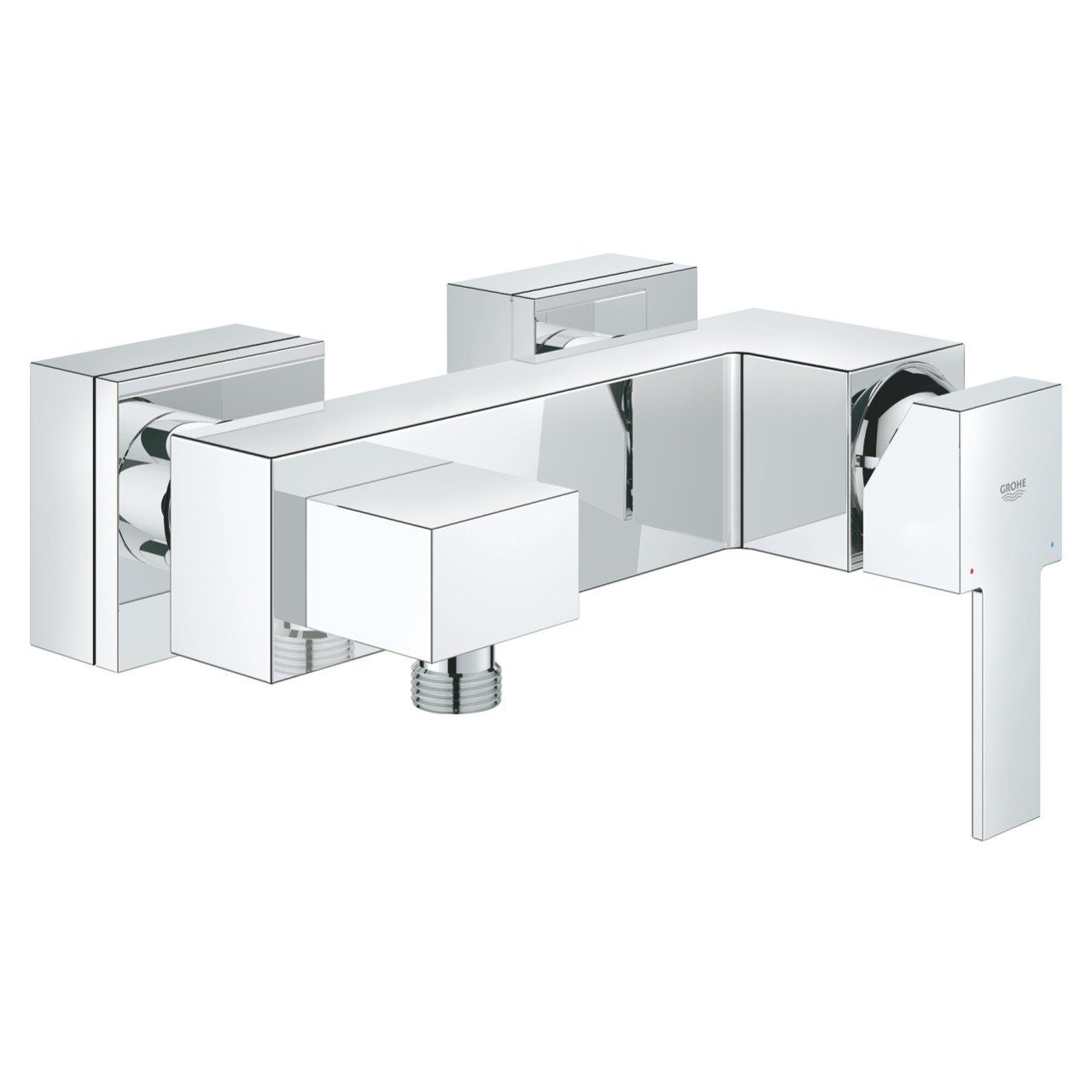 Grohe Brausegarnitur Grohe Brausearmatur Sail Cube verchromt