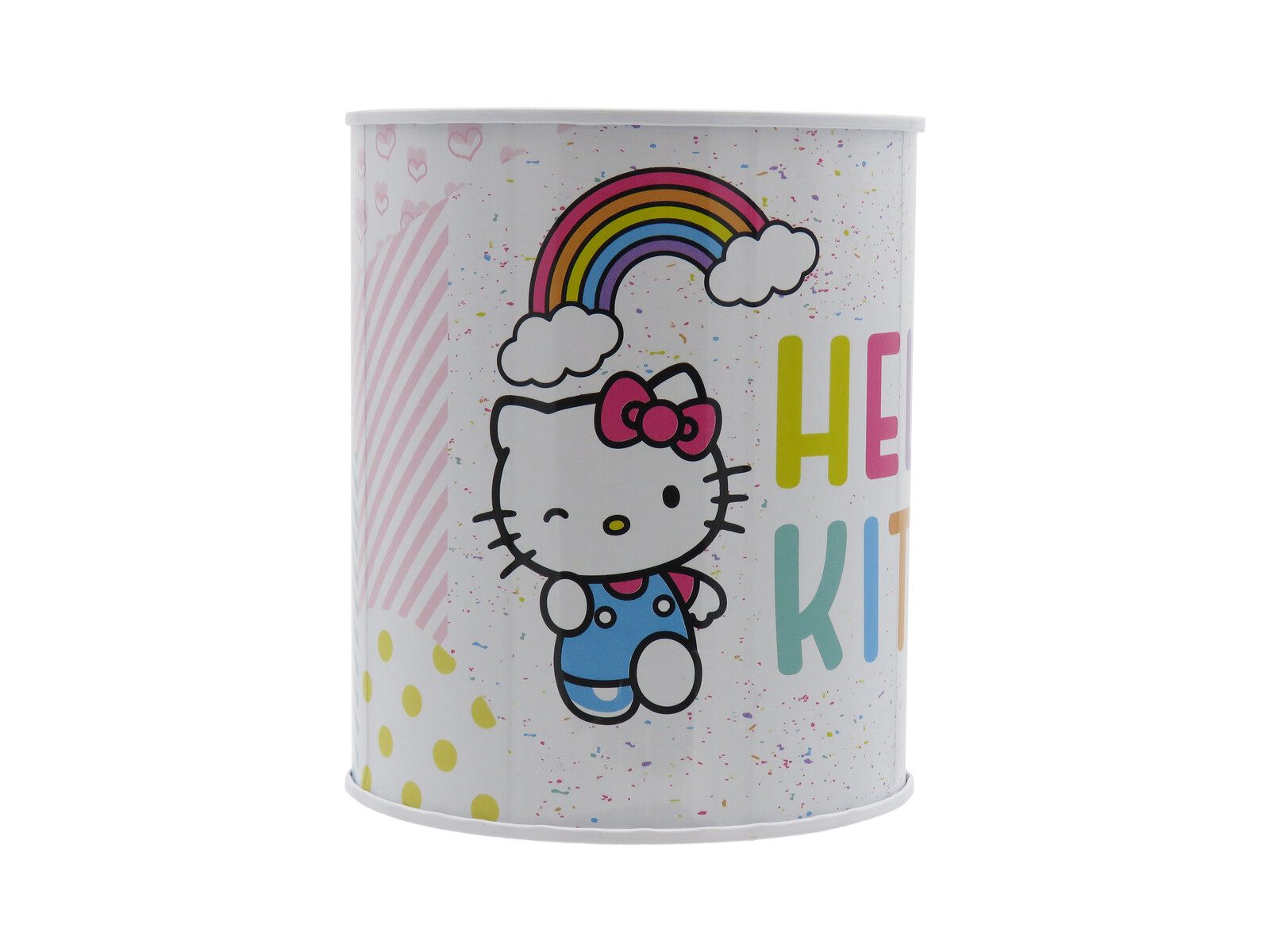 Hello Kitty Spardose 12 × 10 × 10 cm Metall Sparbüchse mit Schlitz für Münzen und Scheine, (1-tlg)