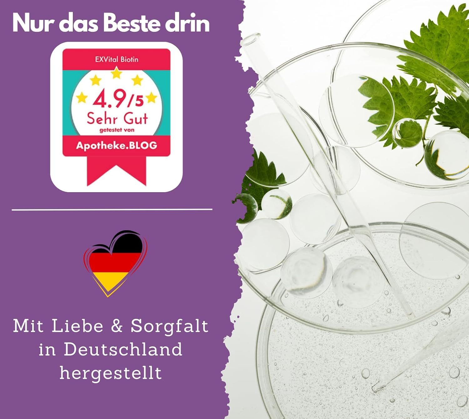Biotin Tabletten 10.000 µg für Haare, Haut und Fingernägel Tabletten, 91,25 g