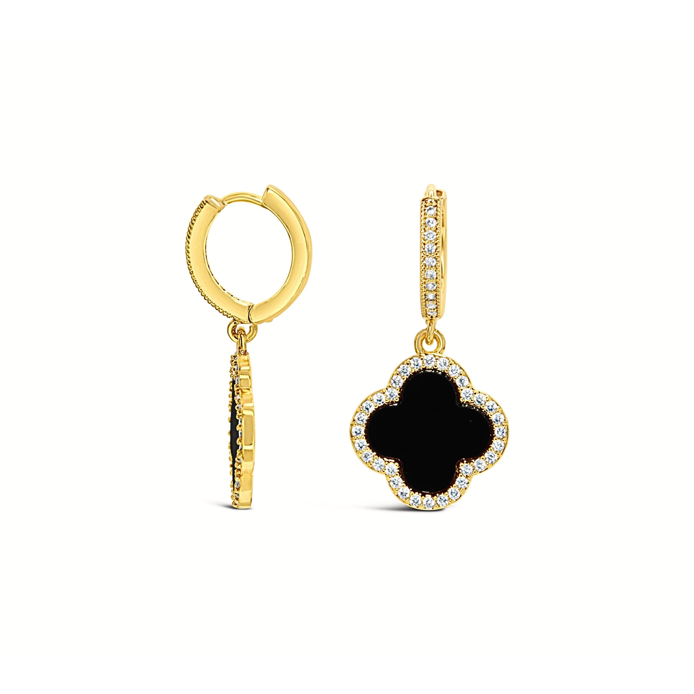 Ars-Argenti Paar Ohrhänger Sexy Kleeblatt Ohrhänger Ohrringe "Lucky Luxe "-925 Sterling-Silber