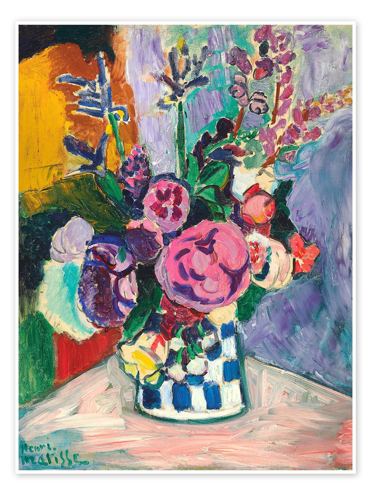 Posterlounge Wandbild Les Pivoines, 1907, Henri Matisse, erhältlich als Pos günstig online kaufen