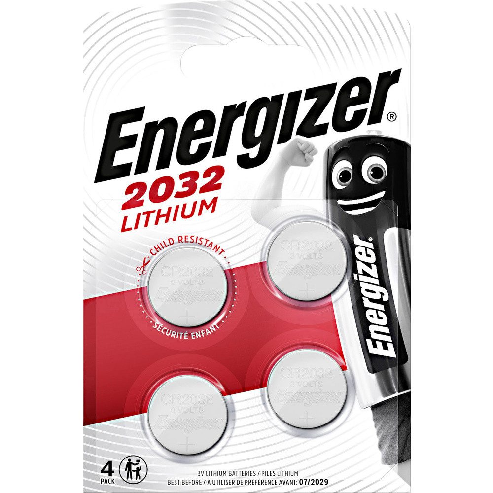Energizer Energizer Knopfzelle CR2032 3 V 4 St. 240 mAh Lithium CR2032 Knopfzelle